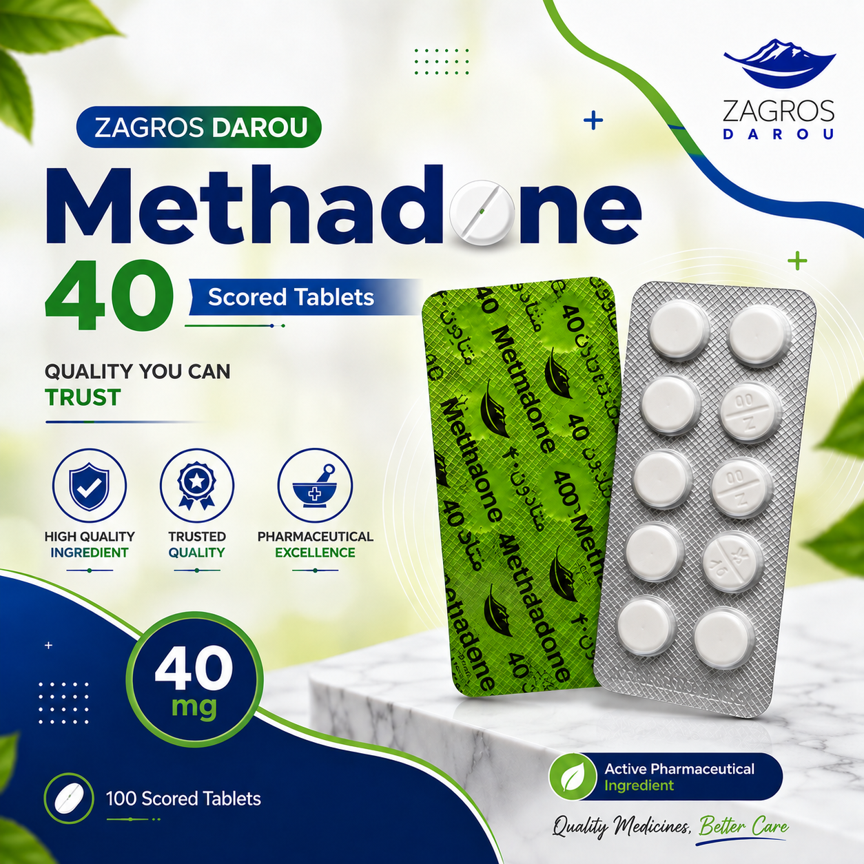 Methadone 40mg 1 Patta Zagros Darou Price In Pakistan